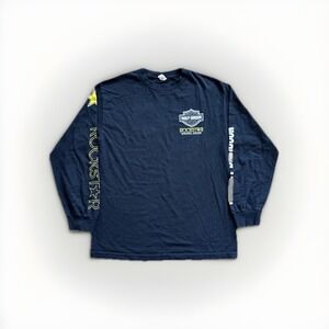 Harley Davidson Shirt Mens M‎ AOP Ride Hard Y2K Vintage Affliction Emo Goth